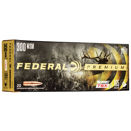 FED PREMIUM 300WSM 165GR BARNES TSX 20/10 - Ammunition